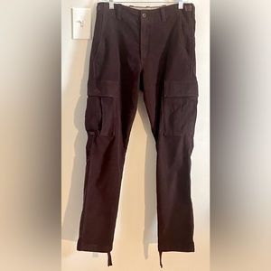 Banana Republic Men’s Moleskin Traveler Cargo Pant in Burgundy, 30R